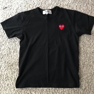 Authentic Comme does Garçons PLAY Black T Shirt